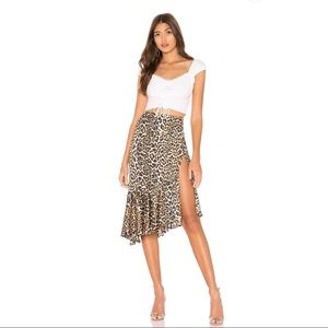 Superdown Gabriela Ruffle Midi Skirt